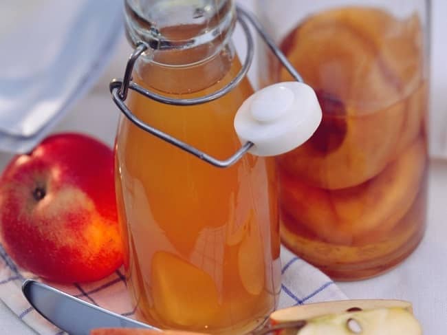 Apple cider vinegar and honey shot Homemade