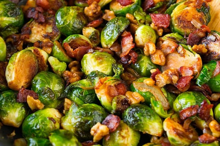 Brussels Sprouts With Bacon Crispy