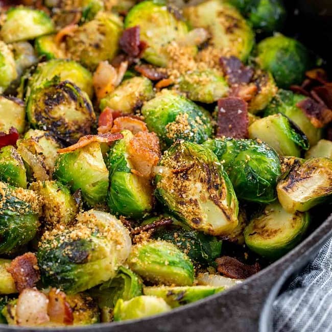 Brussels Sprouts With Bacon Roasted