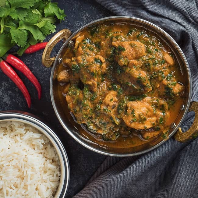 Chicken Spinach Curry Easy