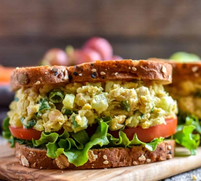 Chickpea Salad Sandwich Simple
