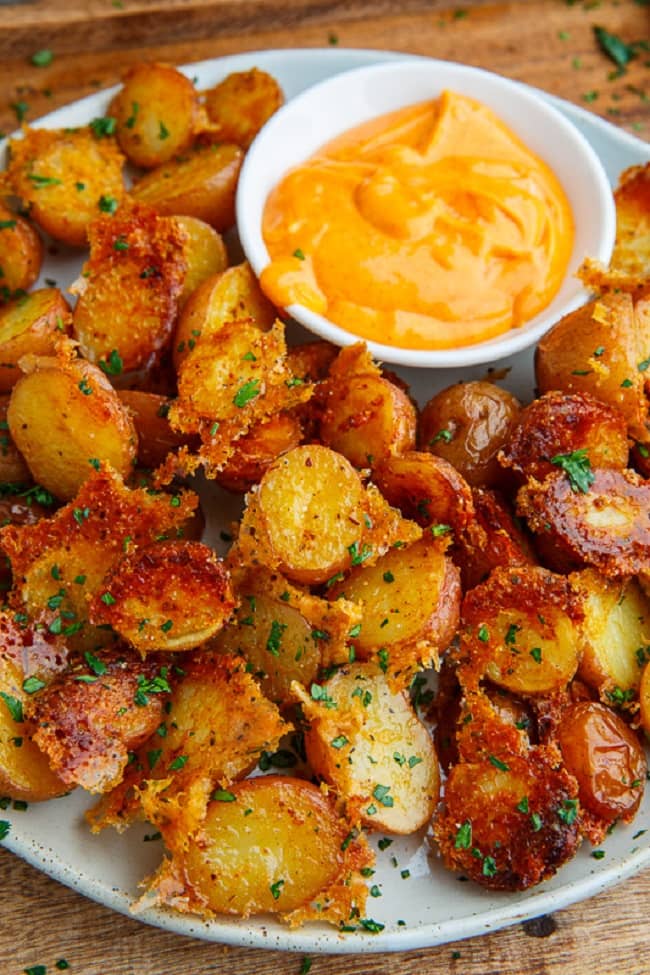 Crispy Parmesan Roasted Potatoes