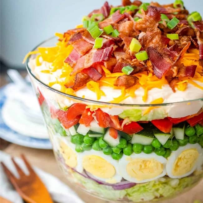 Easy Layer Salad Homemade