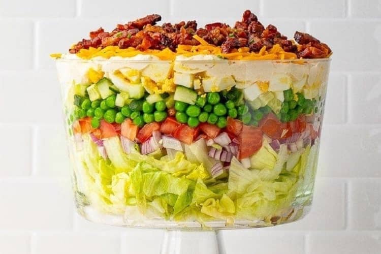 Easy Layer Salad Homemade