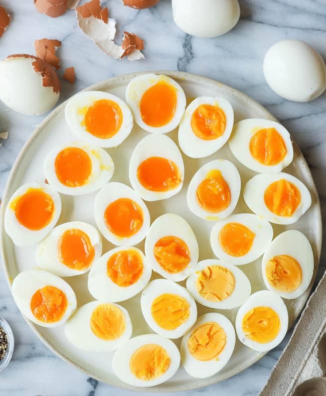 Pot Eggs hard-boiled