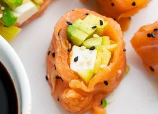 Smoked Salmon Sushi Easy