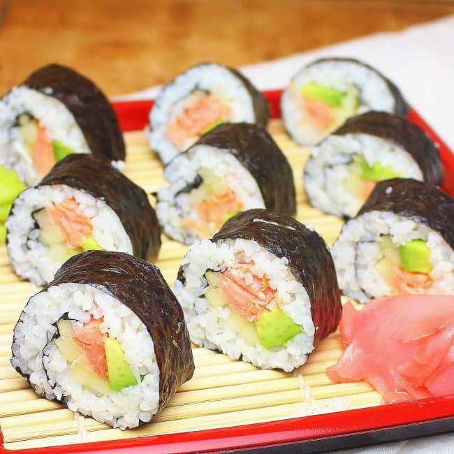Smoked Salmon Sushi Healthy