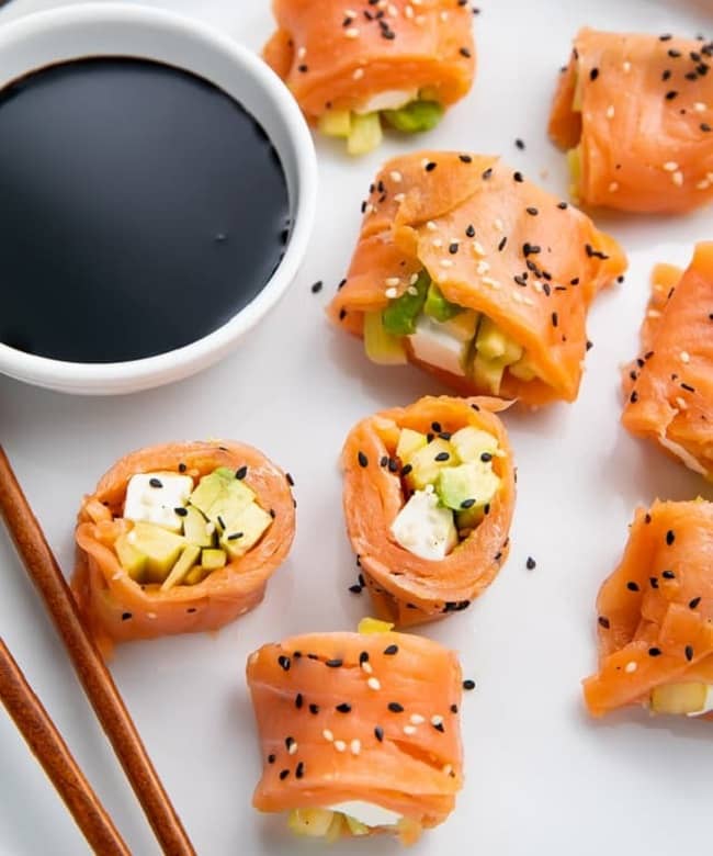 Smoked Salmon Sushi