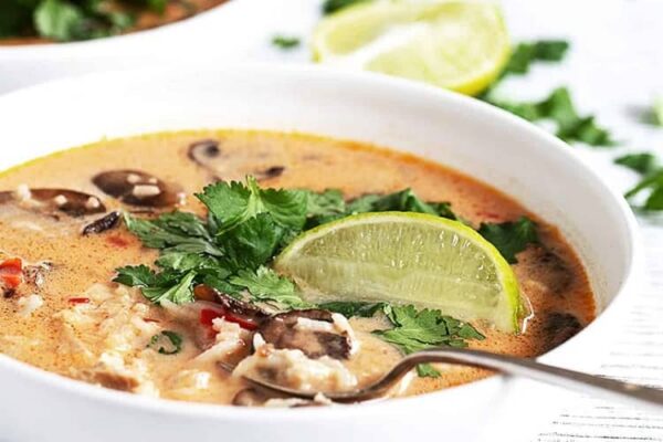 The Best Tom Kha Gai Soup Ever Thai Coconut Chicken Soup