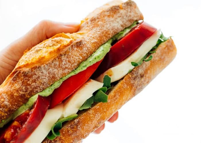 Caprese Sandwich homemade (1)