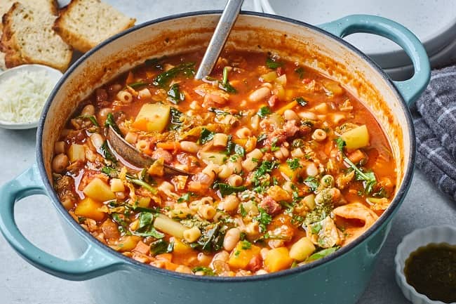 Classic Minestrone Soup homemade (1)