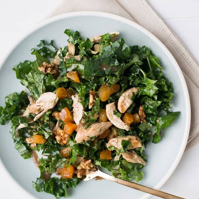 Crunchy Kale And Chicken Salad