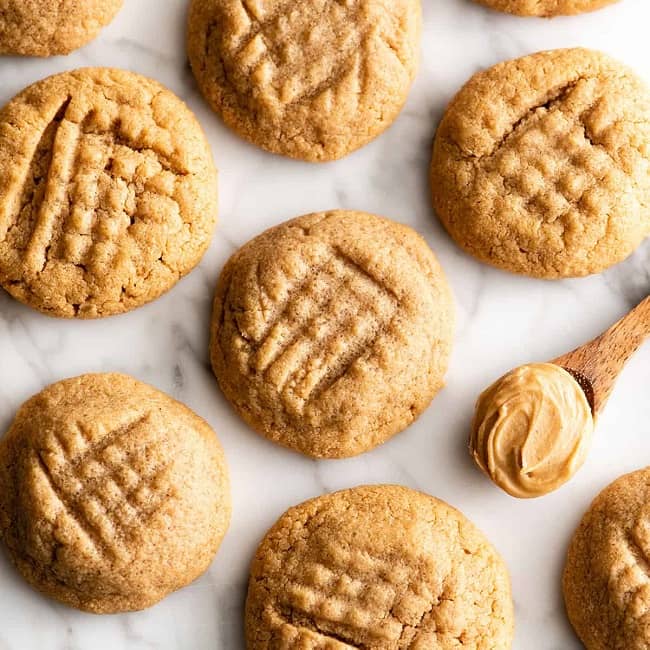 Flourless Peanut Butter Cookies 