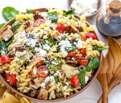 Greek Chicken Pasta Salad recipe