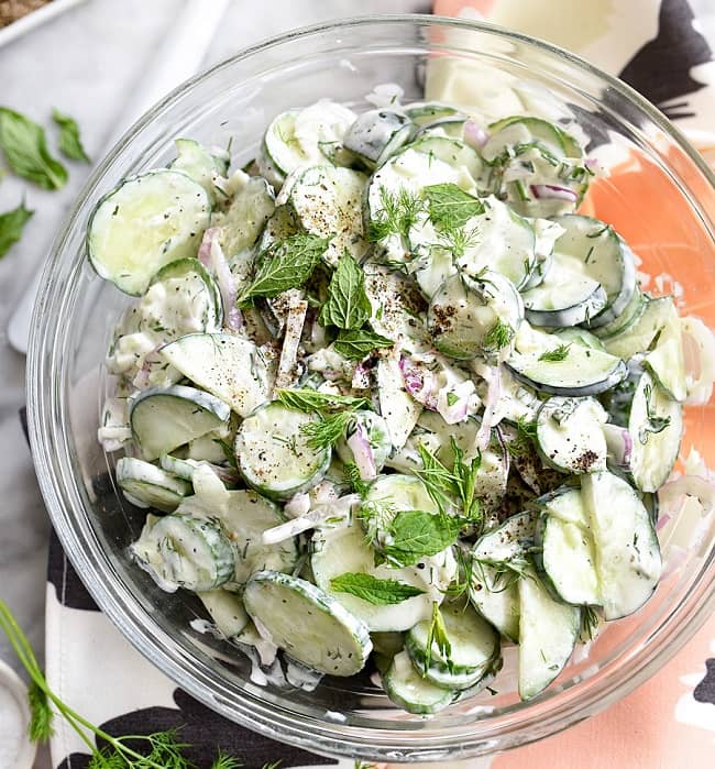 Healthy Cucumber Salad Easy