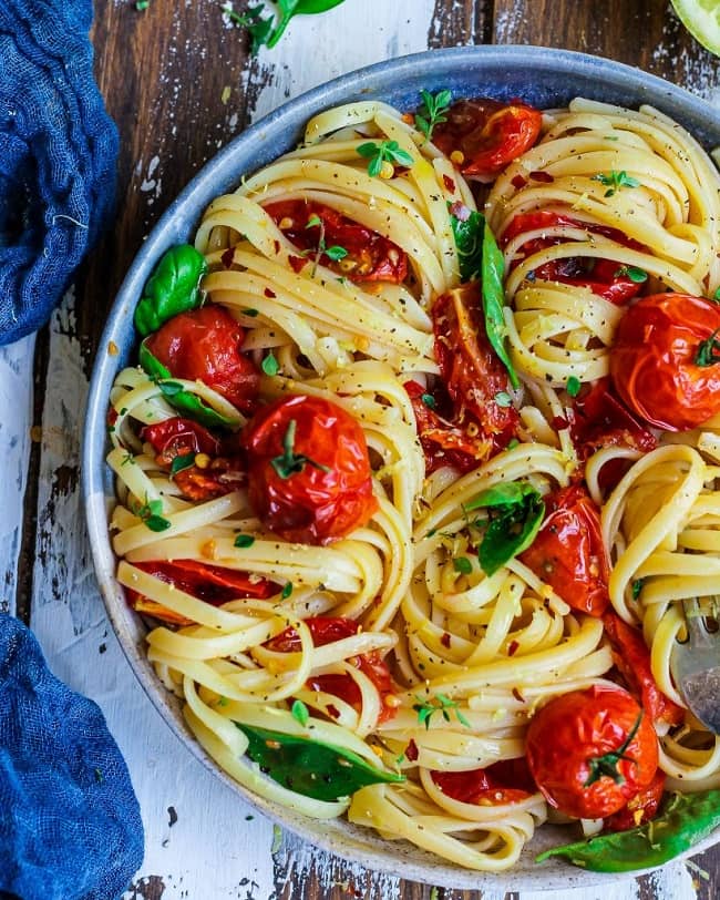 Linguine With Lemon and Tomatoes (1)