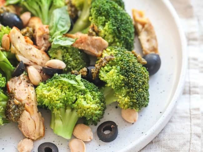 Pesto Chicken And Broccoli Salad