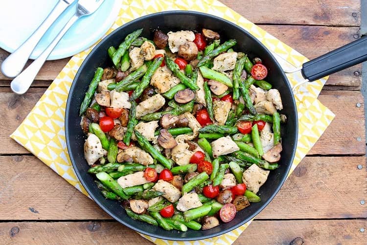 Pesto Chicken And Vegetables