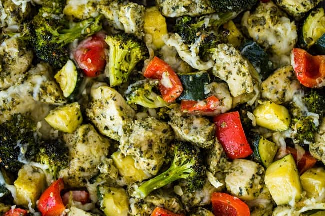 Pesto Chicken And Vegetables 