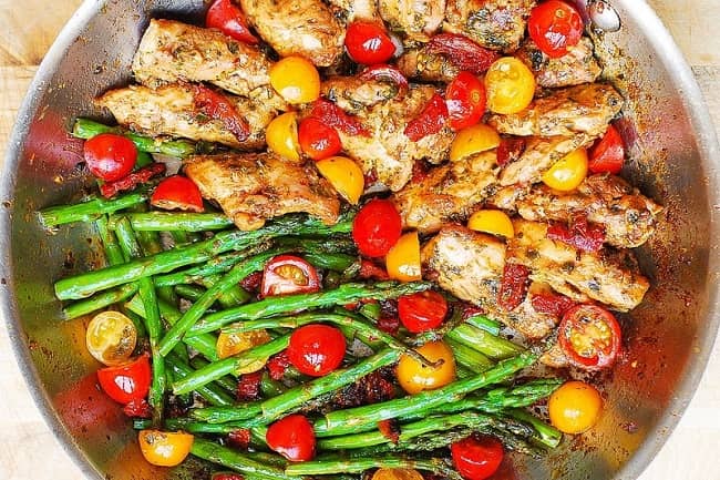 Pesto Chicken And Vegetables