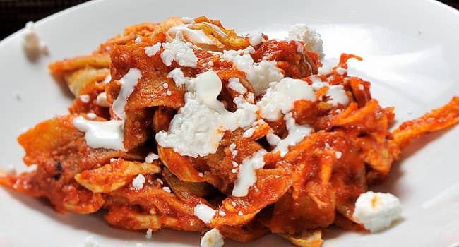 Red Chilaquiles Rojos Delicious