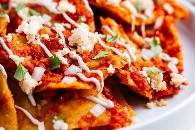 Red Chilaquiles Rojos Easy