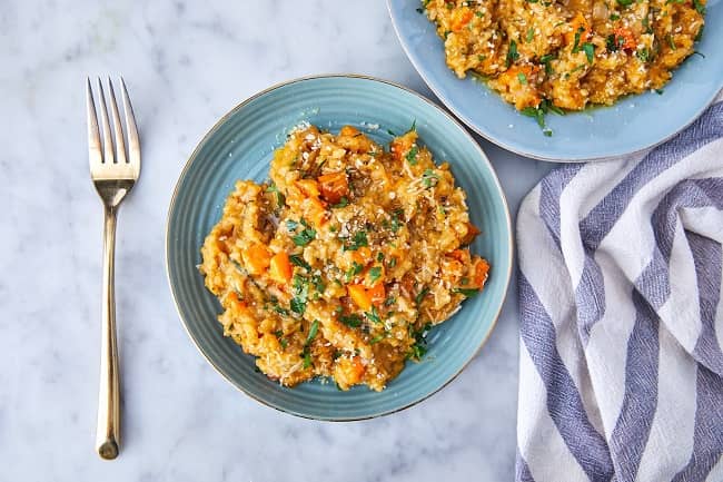 Roasted Buttternut Squash Risotto Easy