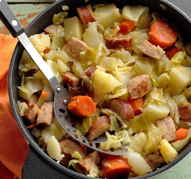 Slow Cooker Cabbage With Sausage 