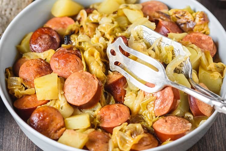 Slow Cooker Cabbage With Sausage