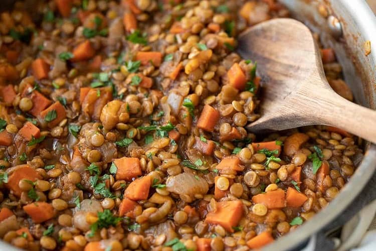 Spiced Lentils With Carrots