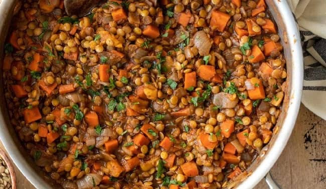 Spiced Lentils With Carrots 