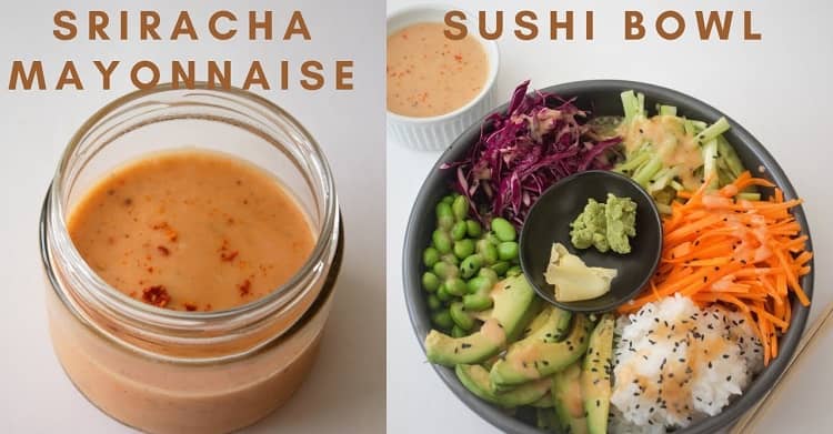 Sushi Bowl With Sriracha Mayo