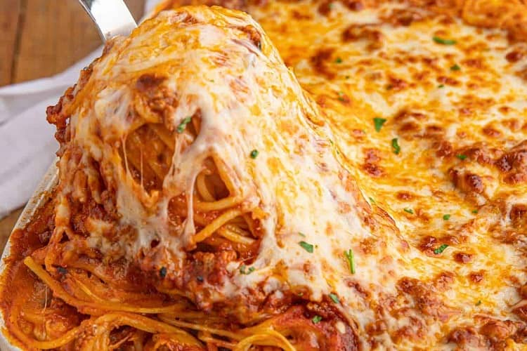 Baked Spaghetti Casserole Yum