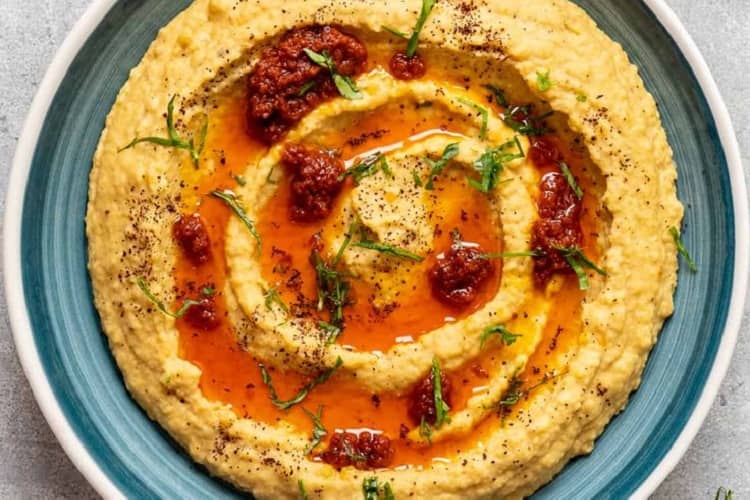 Red Lentil Hummus Easy