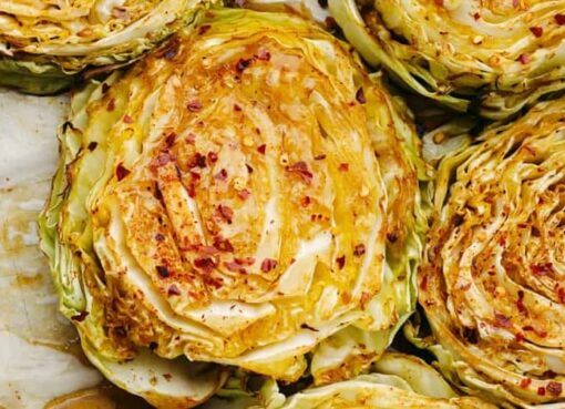 Roasted Cabbage Steaks Yum (1)