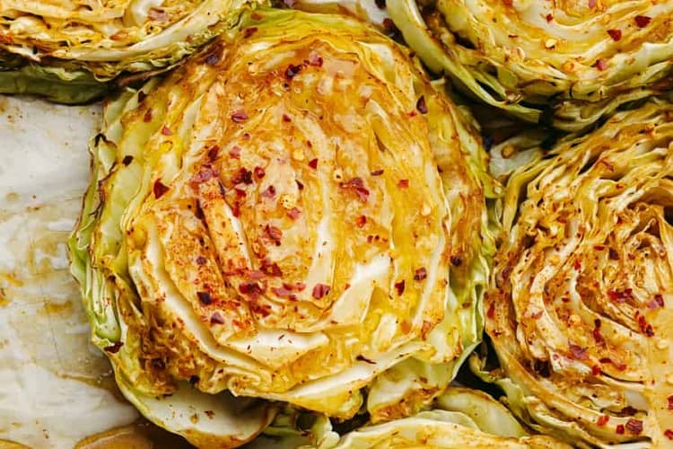 Roasted Cabbage Steaks Yum (1)