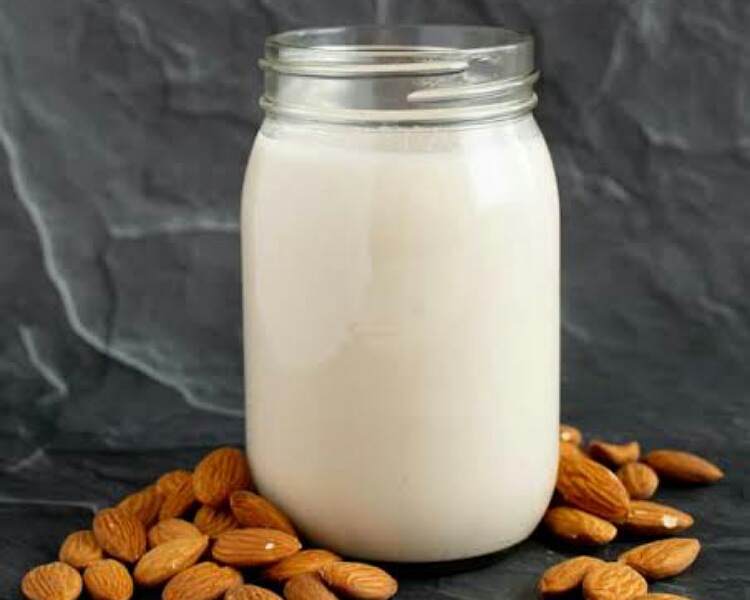Cow milk vs almond milk