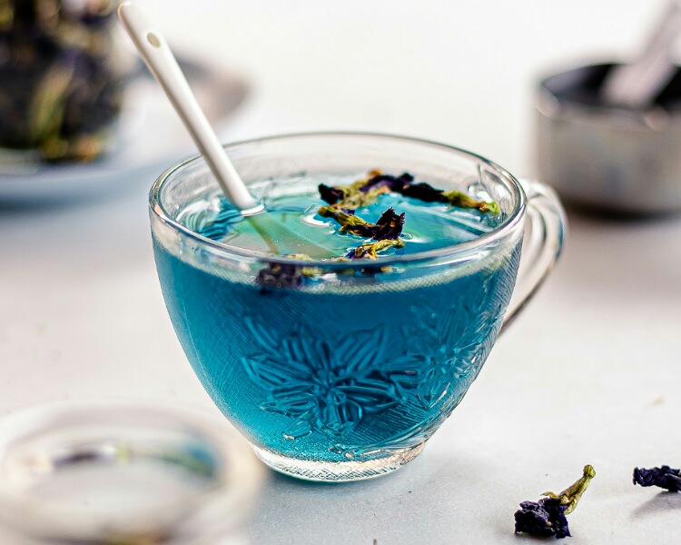 Blue tea