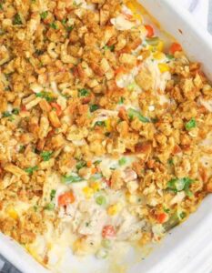 Quick And Easy Chicken Stuffing Casserole Ready In Just 30 Minutes   Chicken Stuffing Casserole 1 233x300 