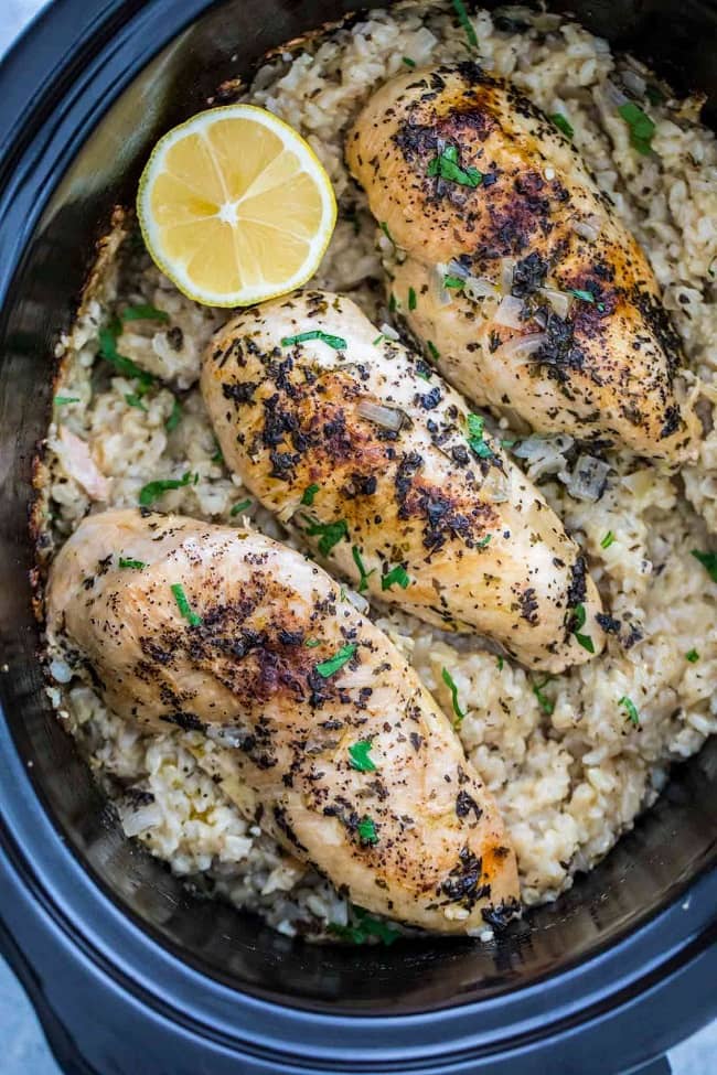 Crockpot Chicken And Rice Easy (1)