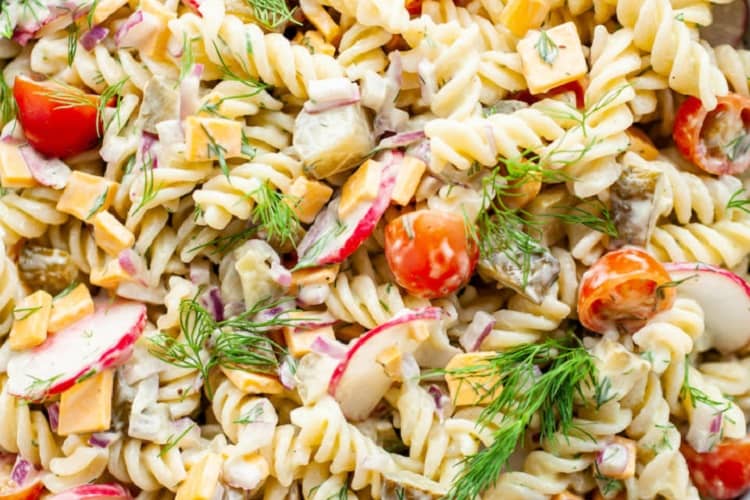 Dill Pickle Pasta Salad Healthy