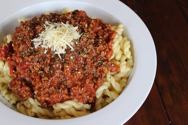 Fusilli With Meat Sauce (1)