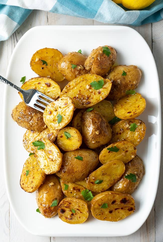 Greek Style Lemon Potatoes Easy