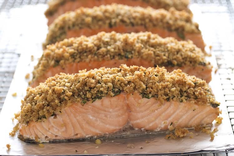 Herb Crusted Baked Salmon Yum (1)