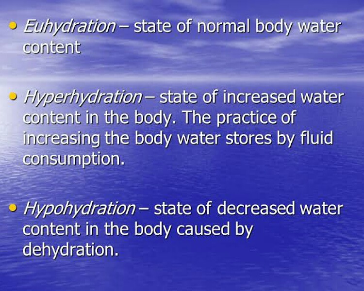 Hyperhydration