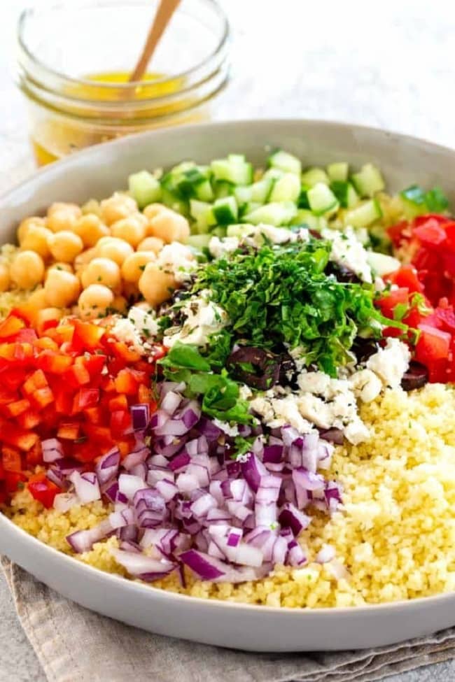 Mediterranean Cousous Salad Healthy