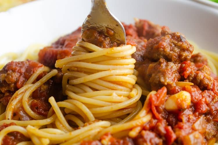 Spaghetti with Meat Sauce Easy