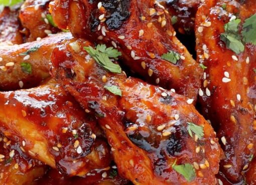 Sticky Hot Chicken Wings Easy