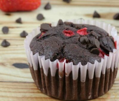 Strawberry Chocolate Muffins Easy