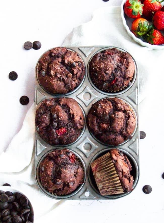 Strawberry Chocolate Muffins